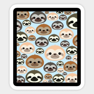 Cute Sloths Everywhere Sticker